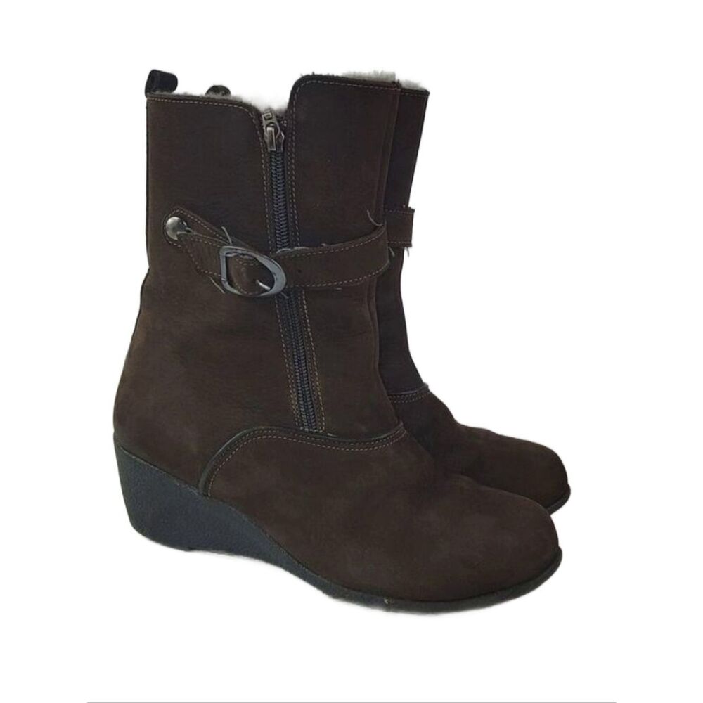 Pajar Suede Leather Wedges‎ Women's Winter Boots